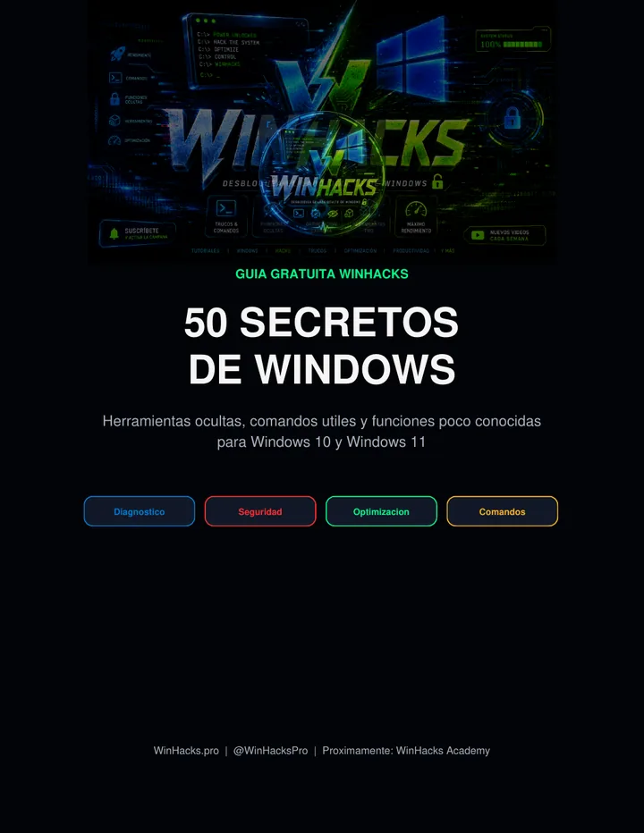Portada de la guía gratuita 50 Secretos de Windows
