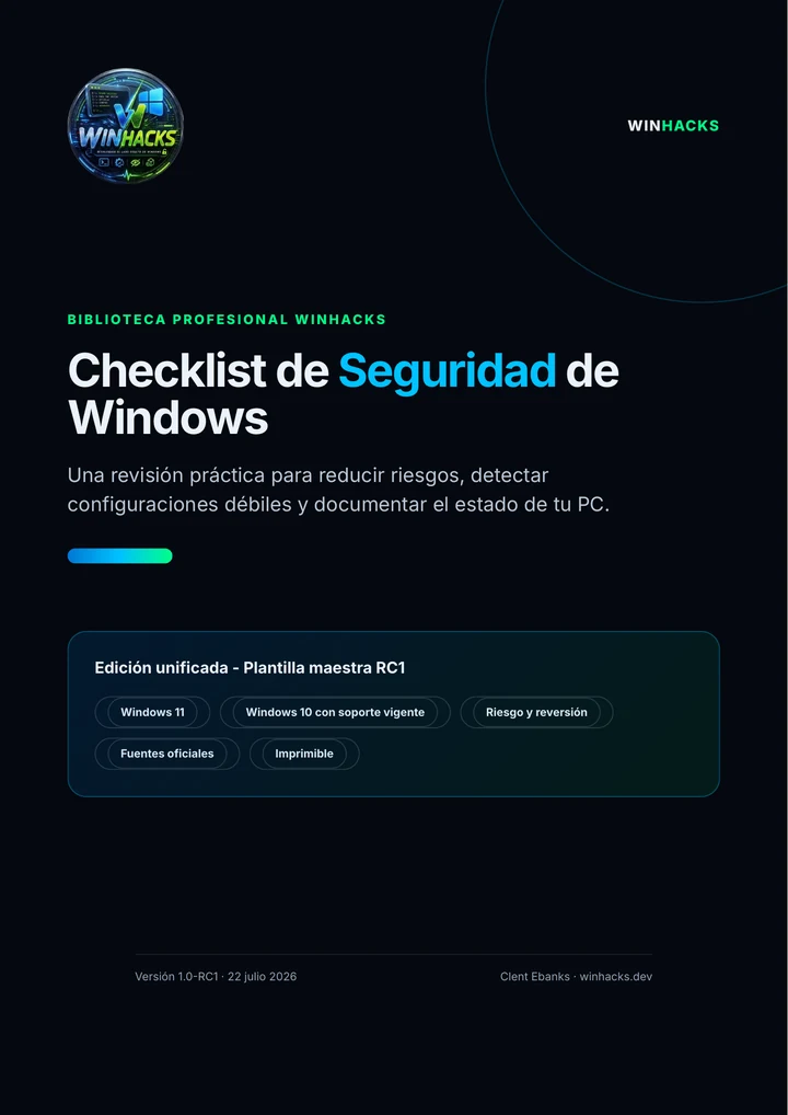 Portada del Checklist de Seguridad de Windows